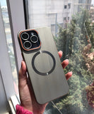 Luxury Matte Glass Magsafe Case