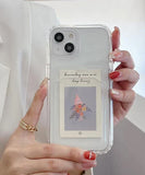 Silicone Transparent case with card holder
