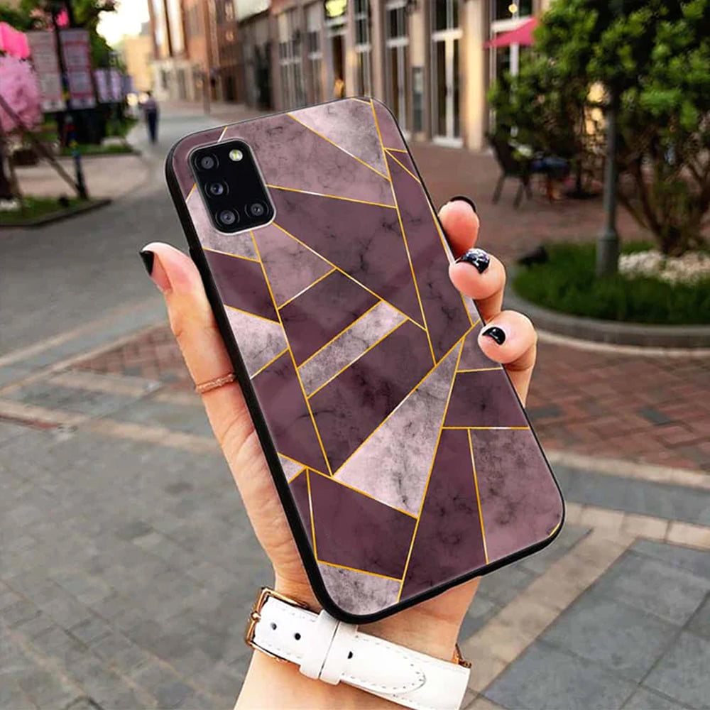 Geometric Marble Premium Glass Phone Case All Models