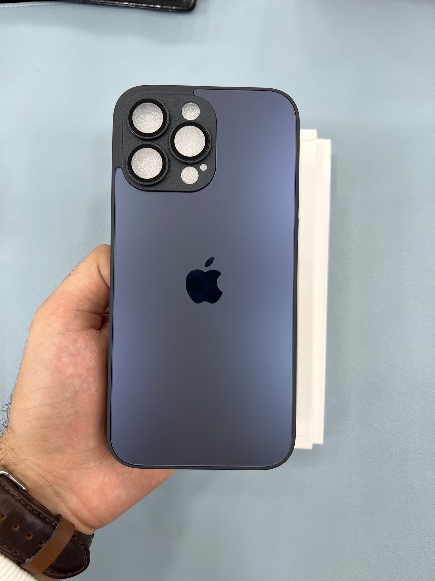 Original AG Glass case with Apple Logo