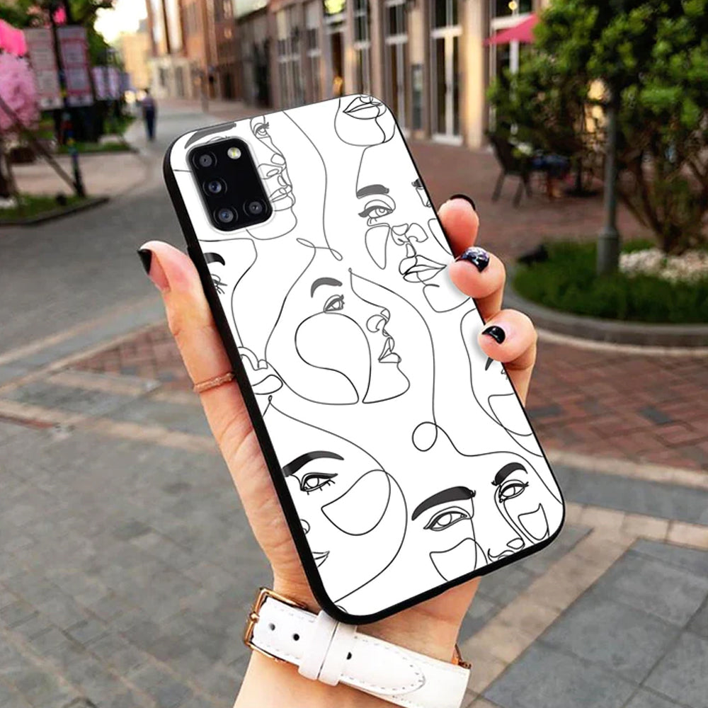 Girls Line Art - HQ Ultra Shine Premium Glass Phone Case All Models