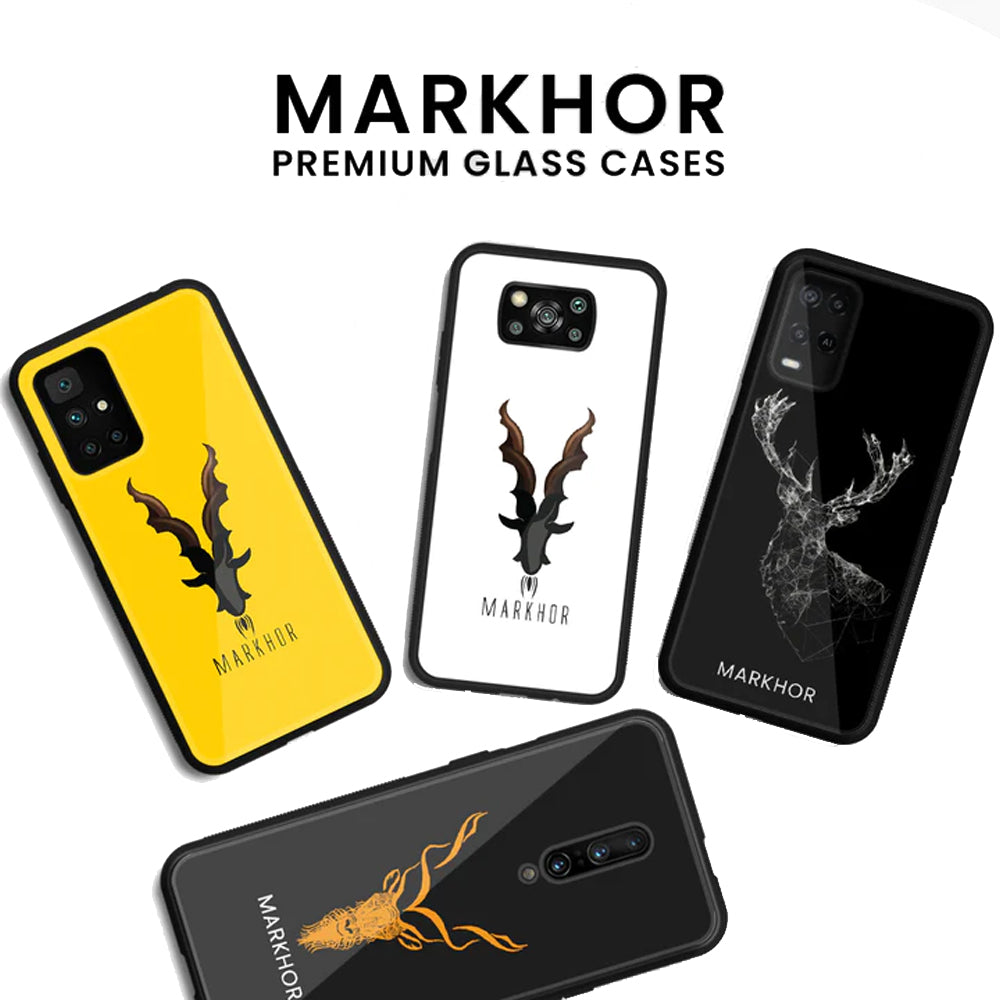 Markhor Trending Designs Premium Glass Case All Models