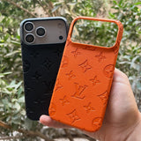 Branded Leather L-V iPhone case