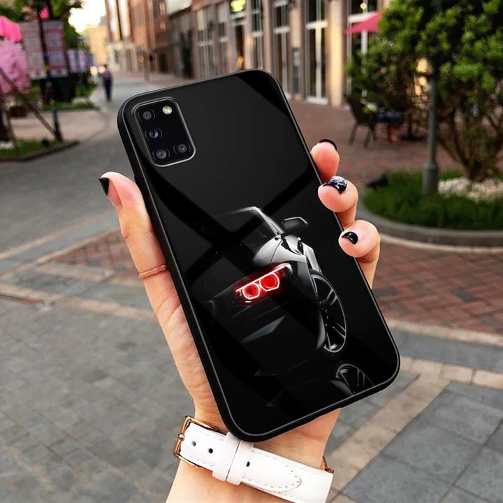 Black Art Series Premium Glass Phone Case All Models