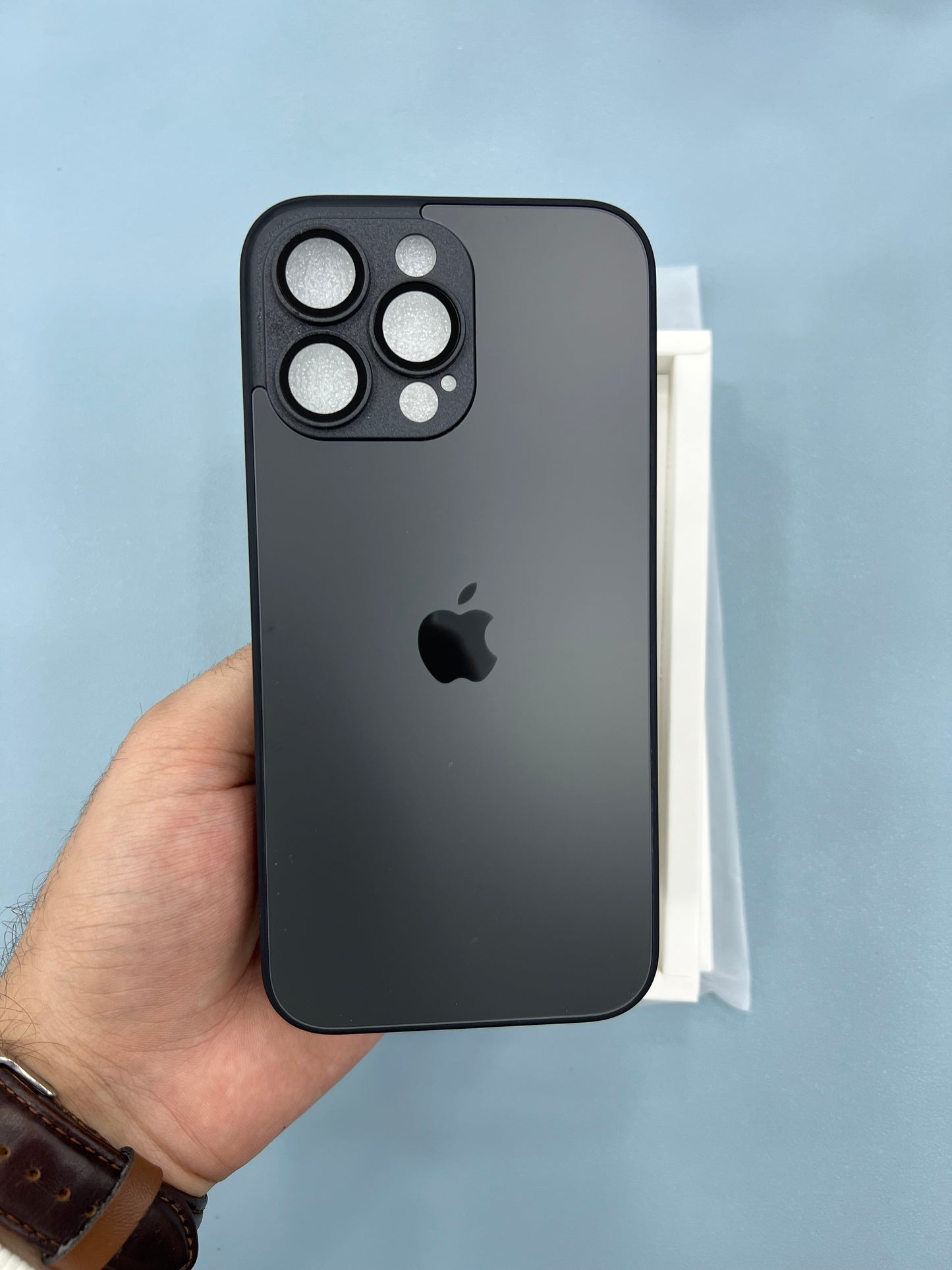 Original AG Glass case with Apple Logo