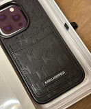 Karl Lagerfeld monogram with integrated card holder