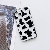 Moo Moo Pattern Glass Case For All Model