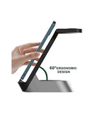 Green Lion 4 in 1 Fast Wireless Charger 15W w/ Type-C Port, 60 Degree Ergonomic Design, Wireless Charging Dock Station