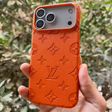 Branded Leather L-V iPhone case