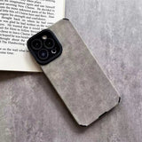Premium suede anti-slip iPhone case
