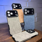 Premium suede anti-slip iPhone case