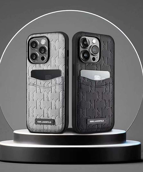 Karl Lagerfeld monogram with integrated card holder