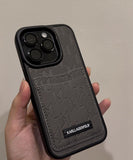 Karl Lagerfeld monogram with integrated card holder