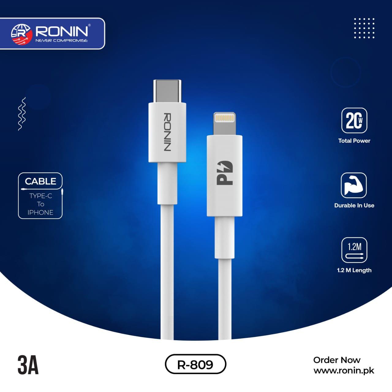 RONIN R-809 Charging Cable For Iphone