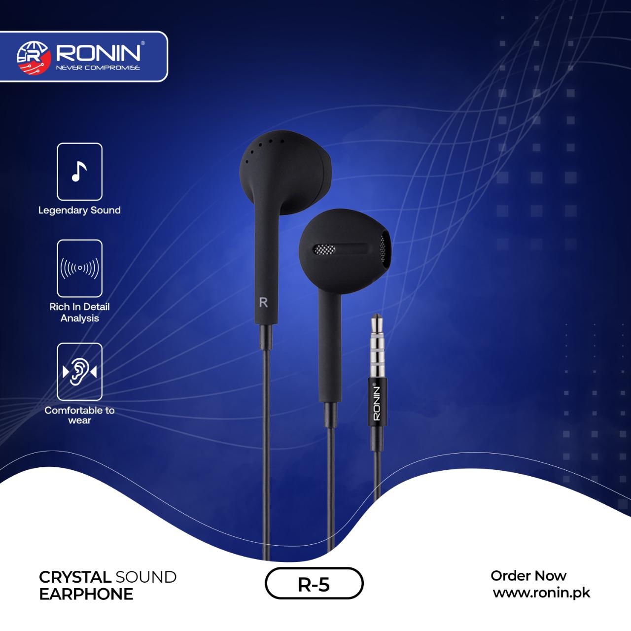 RONIN R-5 Crystal Sound Earphones
