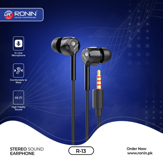 RONIN R-13 Stereo Sound Earphone